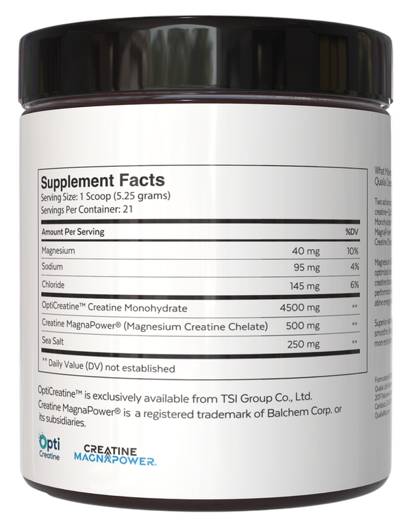 Qualia Creatine+ Supplement Facts Label