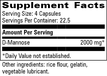 U-Tract Caps Supplement Facts Label