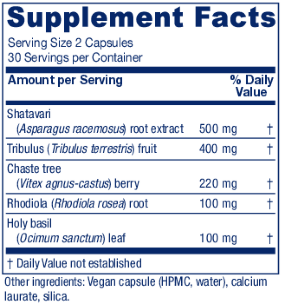 BACKORDER ONLY - Ovulation Assist Supplement Facts Label