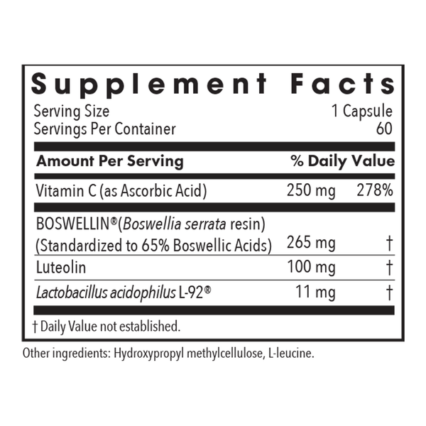 Aller-Aid™ L-92® Supplement Facts Label