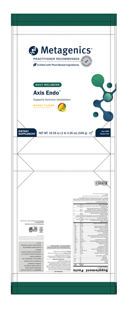 Axis Endo Supplement Facts Label