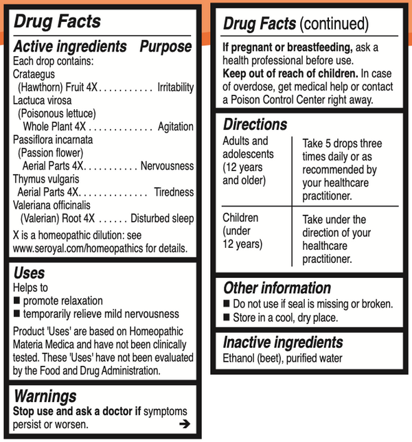 Unda #219 Supplement Facts Label