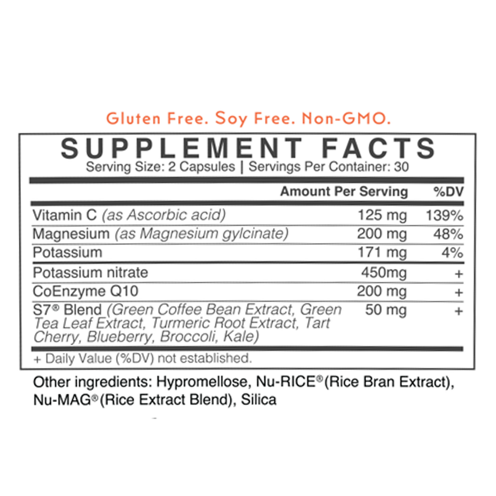CardioQMag Supplement Facts Label