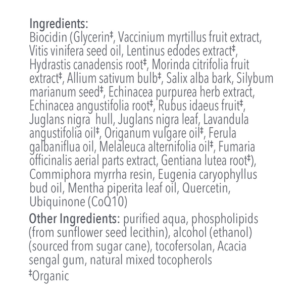 Dentalcidin LS - Liposomal Oral Care Solution Supplement Facts Label