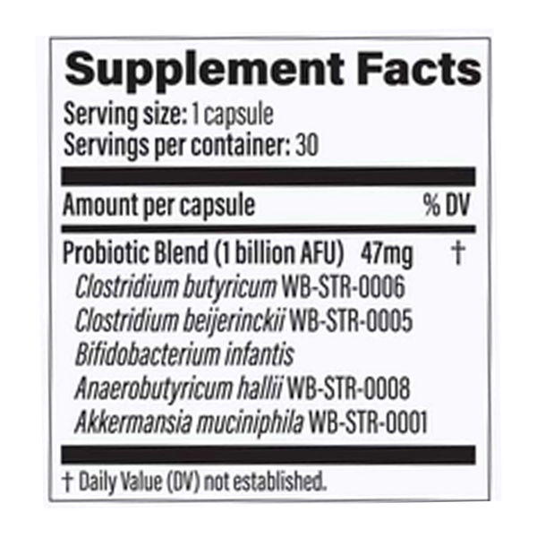 Metabolic Daily Pro Supplement Facts Label