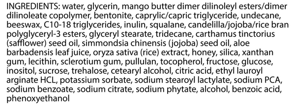 Sensitive Night Cream Supplement Facts Label