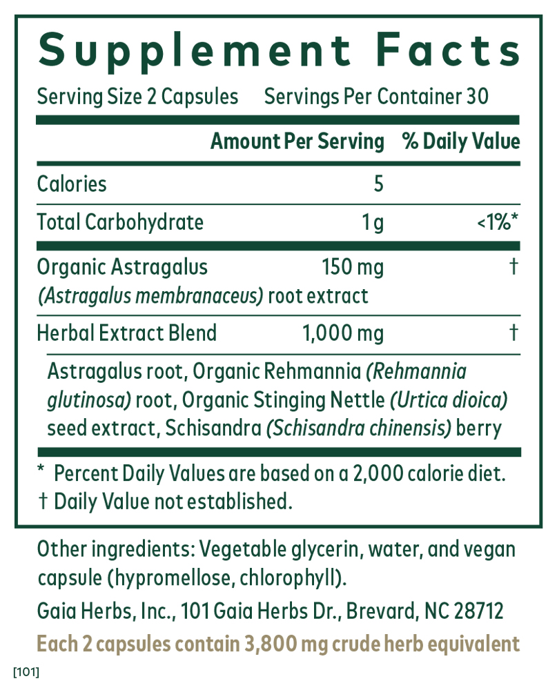 ImmunoRenew AI Supplement Facts Label