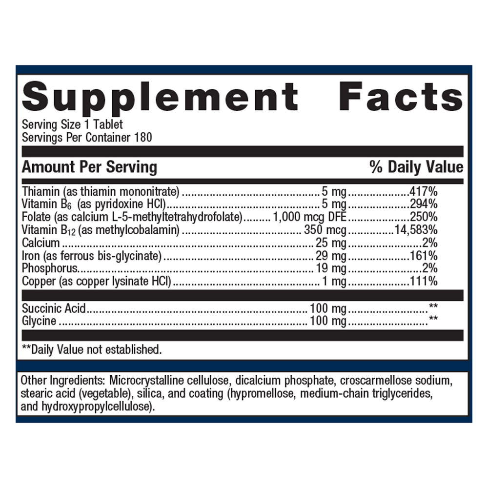 Hemagenics Supplement Facts Label