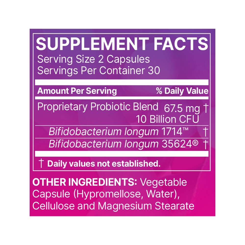 Gut-Brain Reset Supplement Facts Label