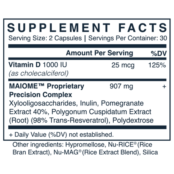 No. 23 - Akkermansia/Longevity Complex Supplement Facts Label