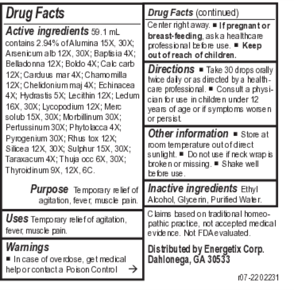Vac-Chord Supplement Facts Label