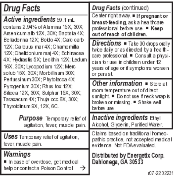 Vac-Chord Supplement Facts Label