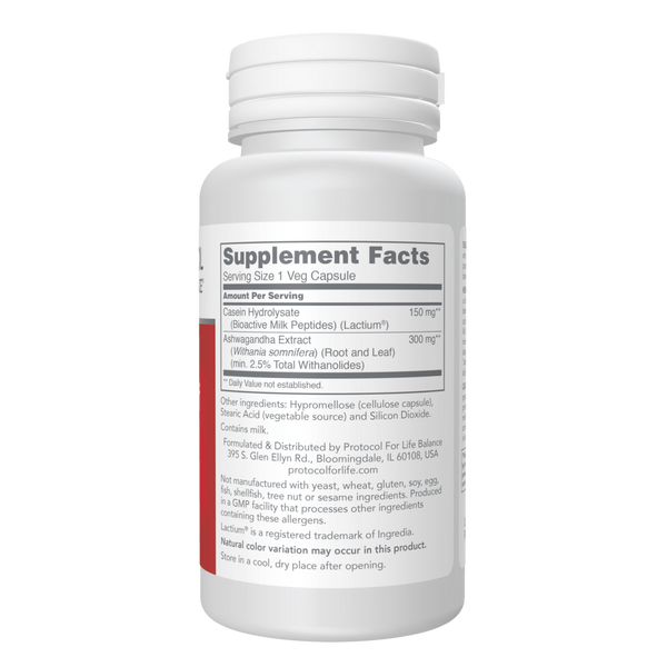 Clinical Stress Relief Supplement Facts Label