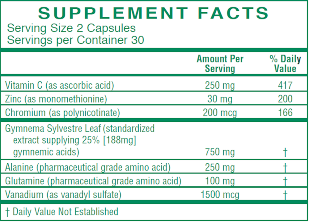 DB-7 Supplement Facts Label