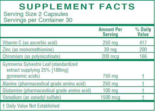 DB-7 Supplement Facts Label