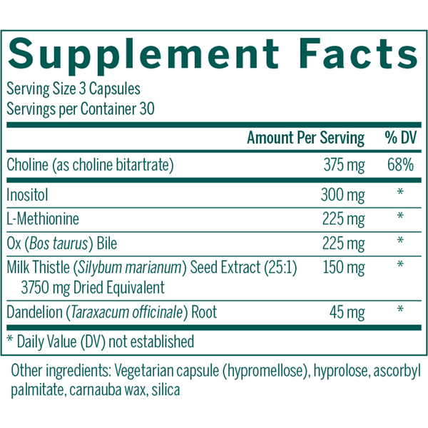 Ichol Plus Supplement Facts Label