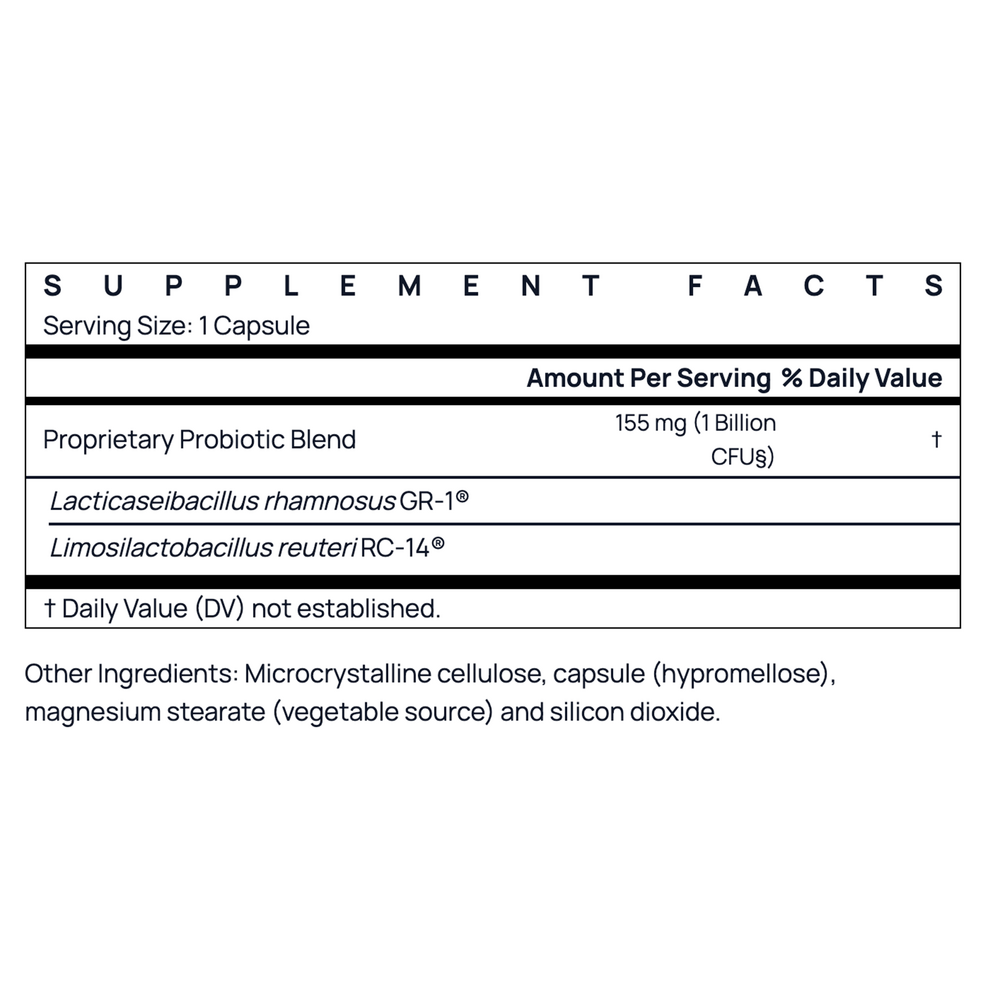 Fem-Dophilus Shelf Sta 1 Bil Supplement Facts Label