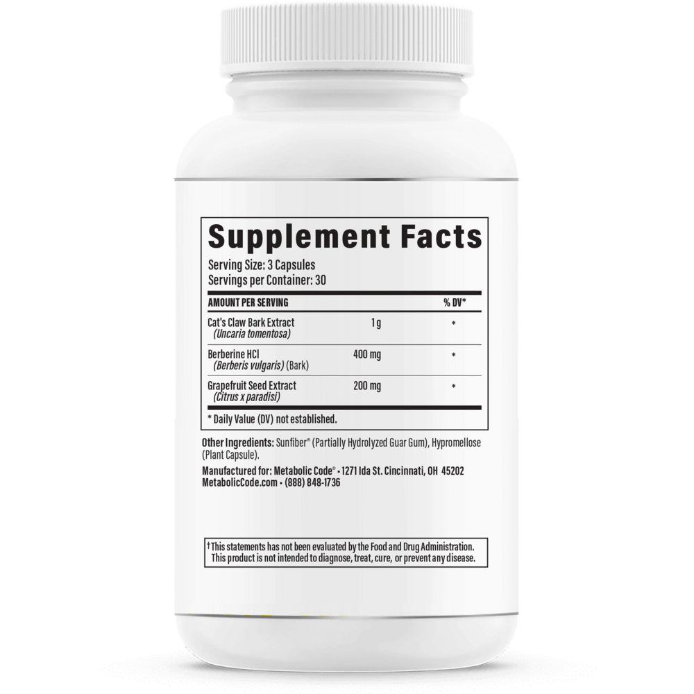 ReBiosis Supplement Facts Label
