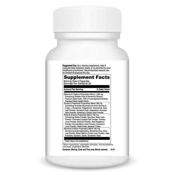 Clear Gi Supplement Facts Label