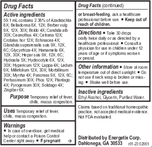 Bacteria-Chord Supplement Facts Label