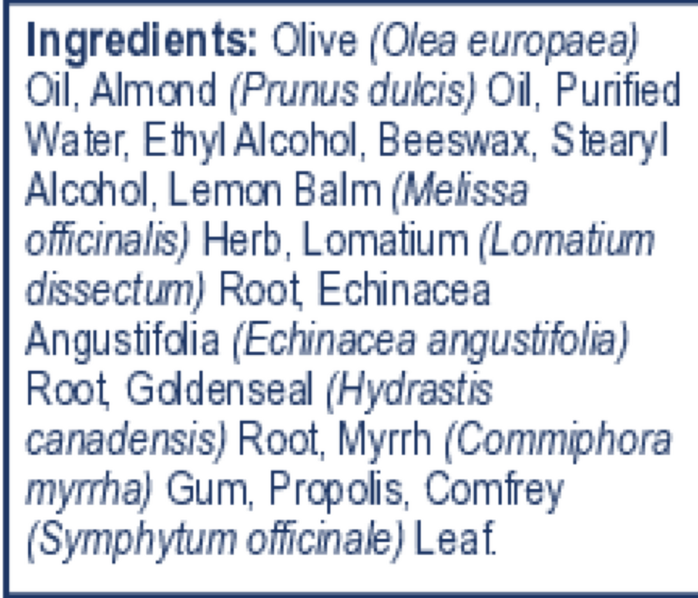 MycoDerm Supplement Facts Label
