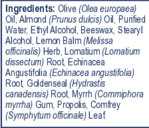 MycoDerm Supplement Facts Label