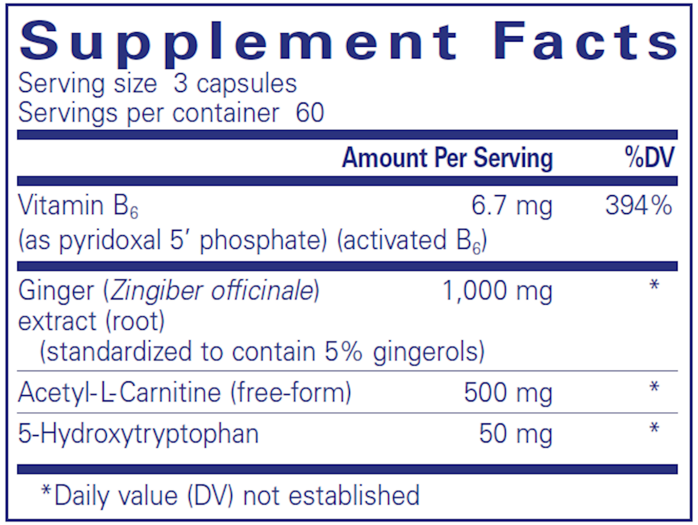 MotilPro Supplement Facts Label