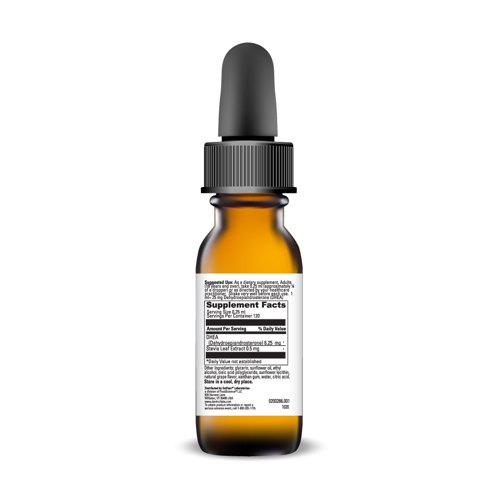 Liposomal DHEA Supplement Facts Label