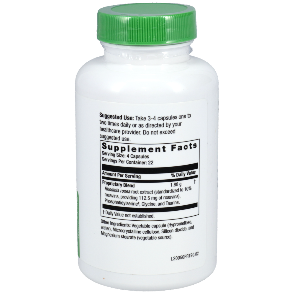 Calm PRT Supplement Facts Label