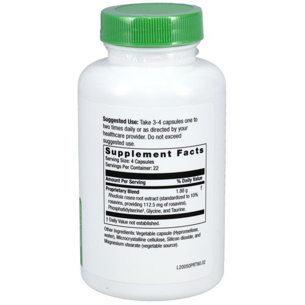 Calm PRT Supplement Facts Label