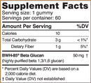 BWH-85 Beta Glucan Kids Gummies (BWH Labs) Supplement Facts