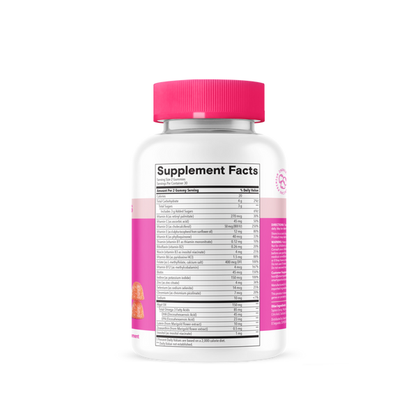 Teen Girl Plus Multi & Omegas Supplement Facts Label
