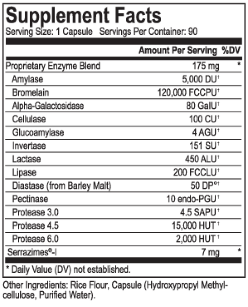 Catalyst-C Supplement Facts Label