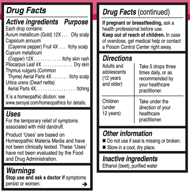 Unda #40 Supplement Facts Label