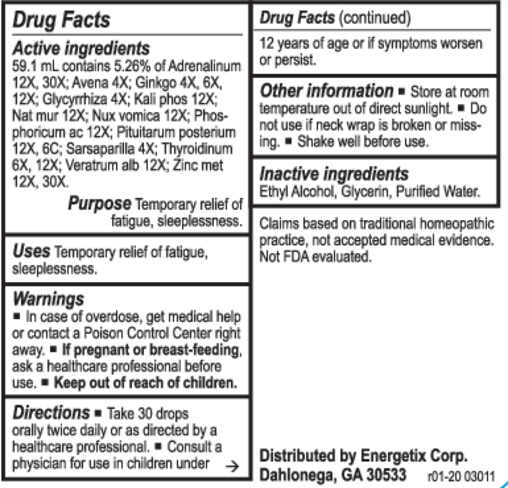 Adrenal-Tone Supplement Facts Label