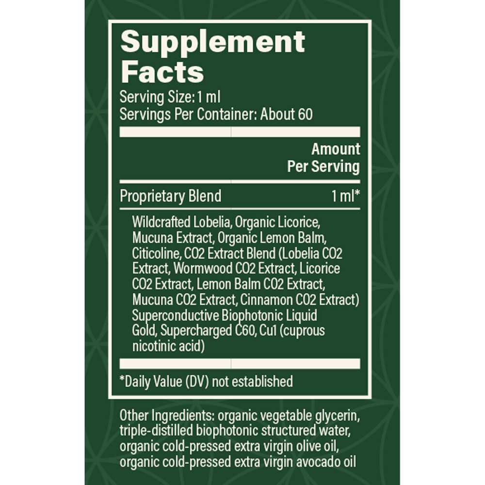 Foreign Protein Cleanse Supplement Facts Label