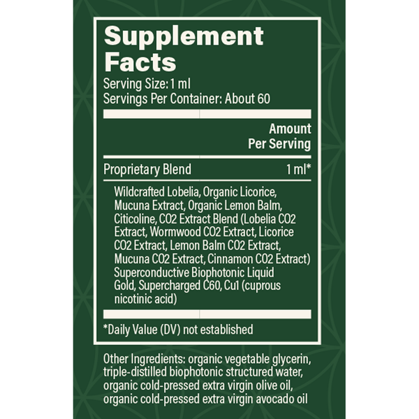 Foreign Protein Cleanse Supplement Facts Label