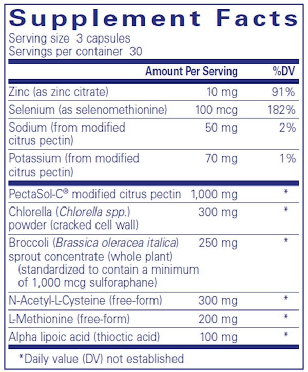 HM Complex 180ct Supplement Facts Label