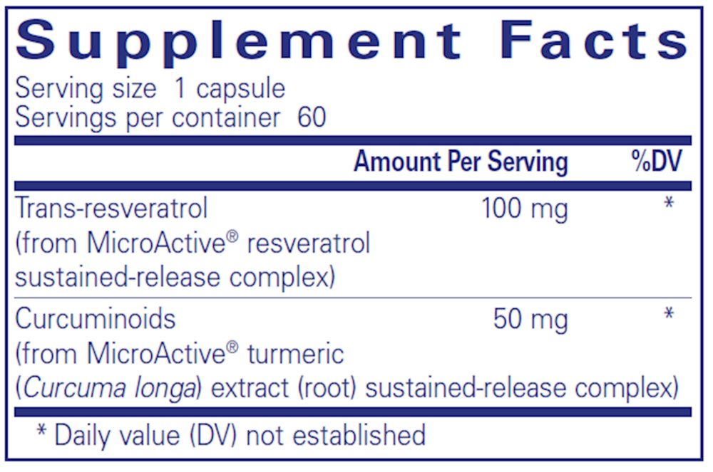 Rescu-SR Supplement Facts Label