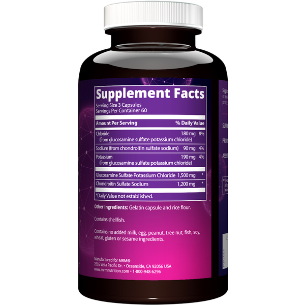 Glucosamine Chondroitin Supplement Facts Label