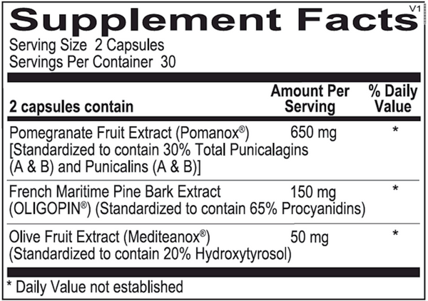 Lipitrol OX Supplement Facts Label