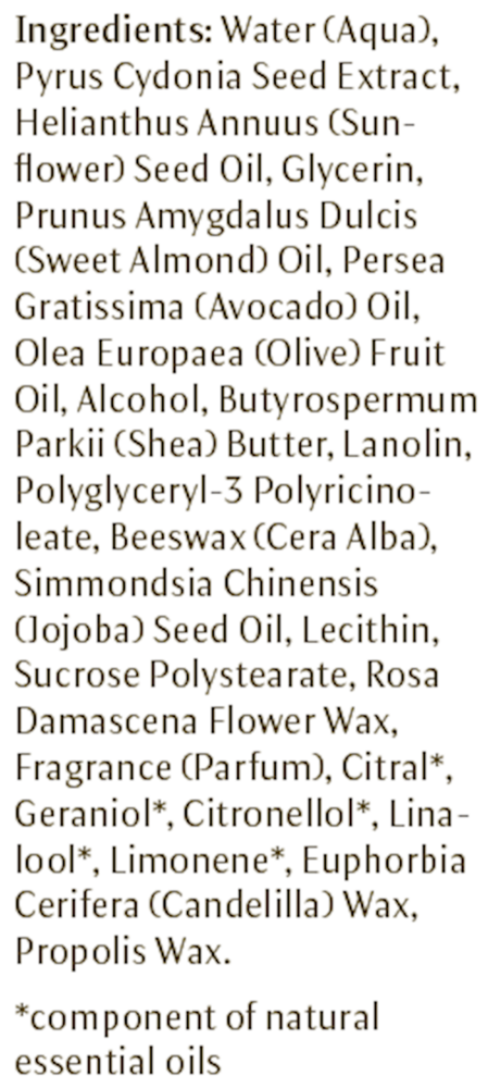 Hydrating Mask Supplement Facts Label