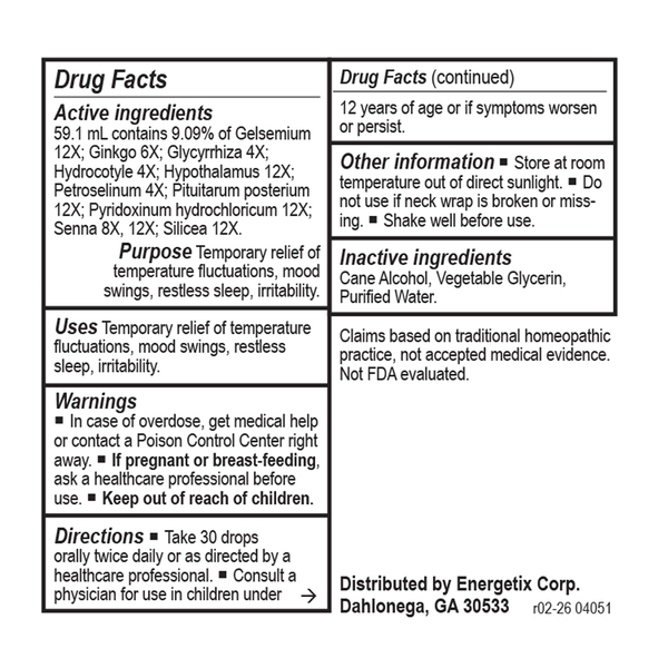 Hypothalmapath Supplement Facts Label