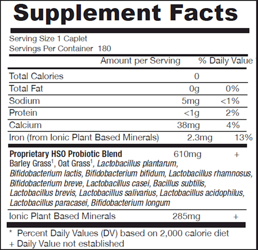 Primal Defense Supplement Facts Label