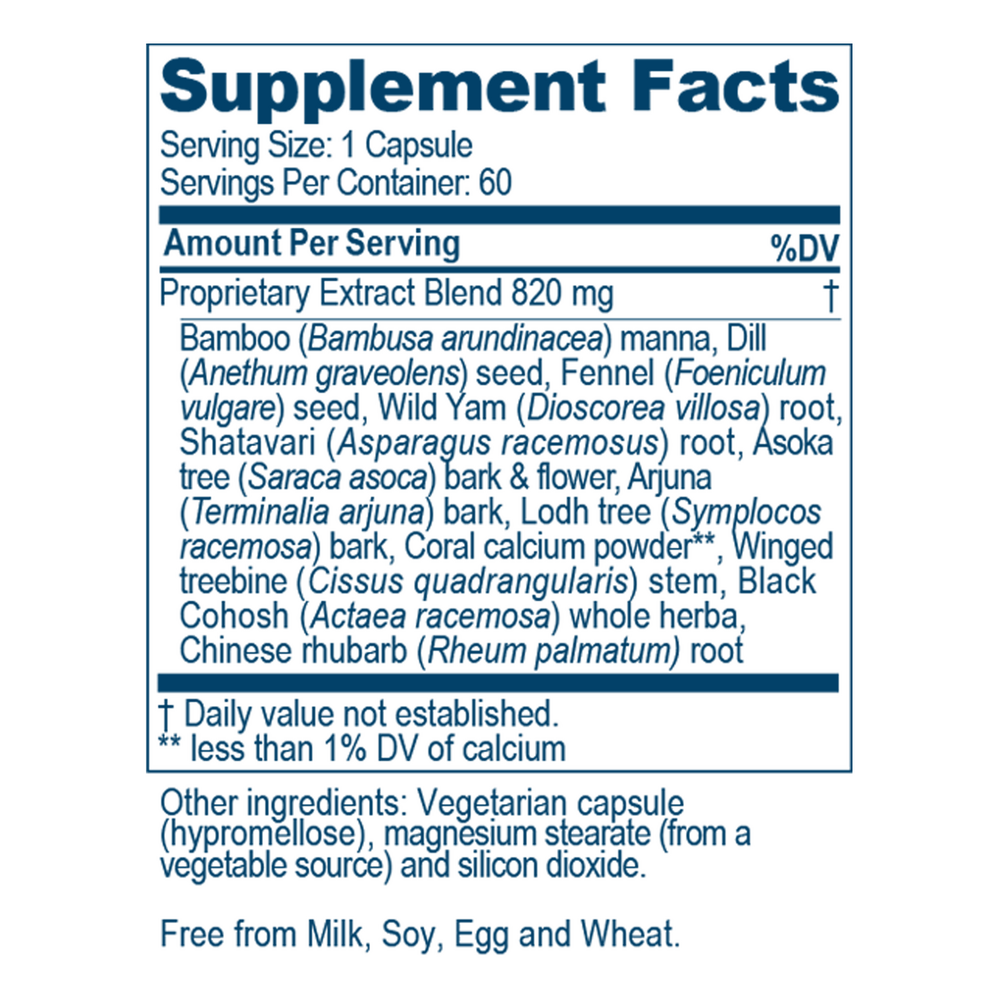 ElegFem Supplement Facts Label