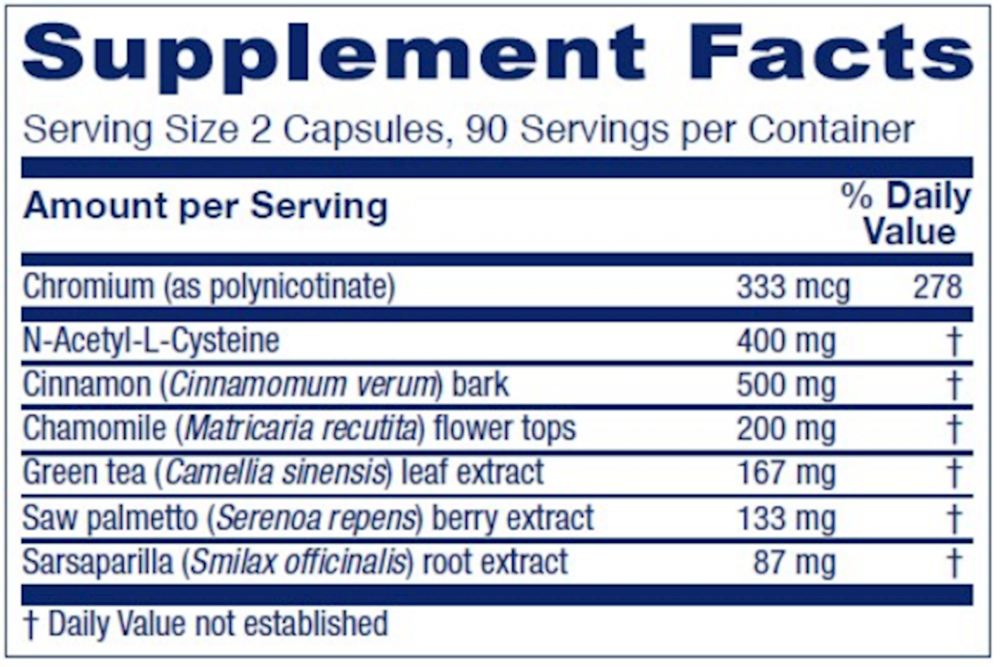 Ovablend Supplement Facts Label