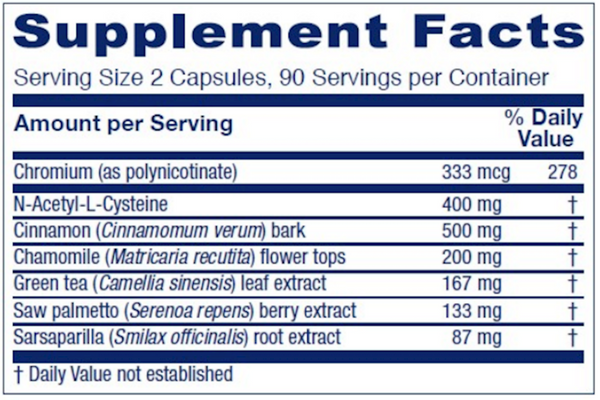 Ovablend Supplement Facts Label
