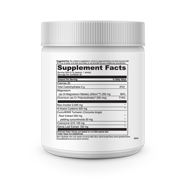 Metabolic Ovary Support* Supplement Facts Label