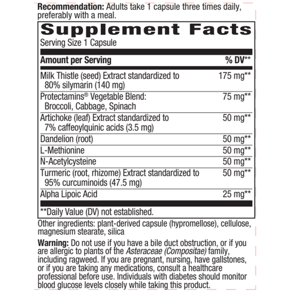 Super Thisilyn  60 veg caps Supplement Facts Label