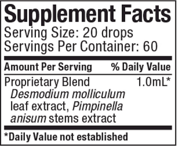 Burbur Pinella Supplement Facts Label